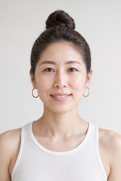 お団子ヘア: 高めのシニヨン。式典やオフィスで使える定番