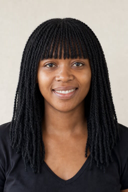 Bangs: Nywele za paji zilizokatwa sawa, hubadilisha uso bila kupunguza urefu