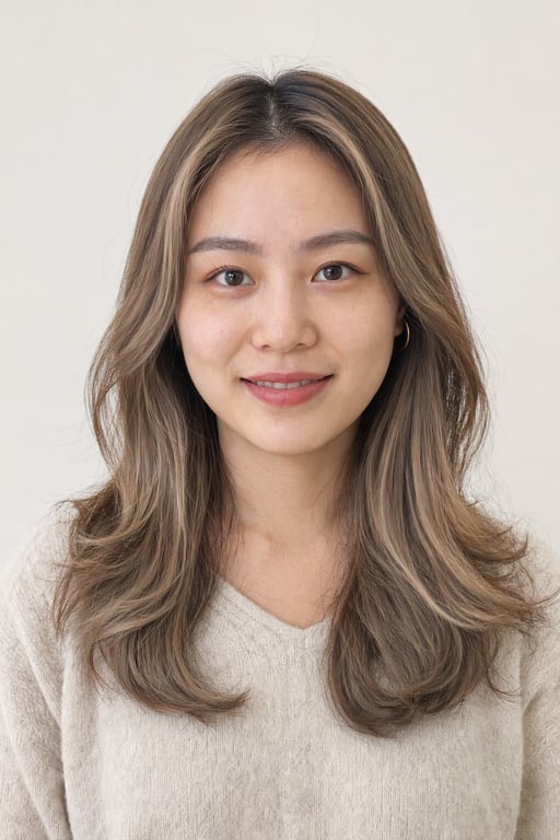 발레아쥬: 뿌리는 어둡게 두고 끝만 손으로 밝힌 기법, 자라도 경계선이 생기지 않아요