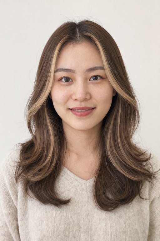 얼굴라인 브리치: 얼굴 옆 몇 가닥만 밝히는 기법, 밝은 색을 시험해 보는 가장 가벼운 방법