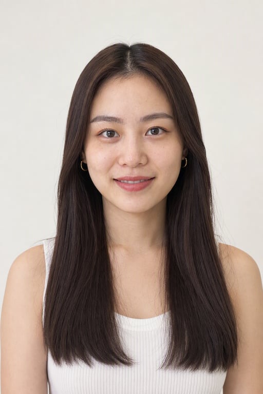 볼륨매직 생머리: 윤기 나는 직모, 잔머리 없이 떨어지는 결