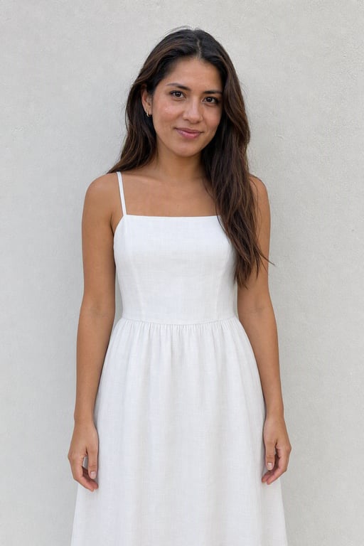 Vestido blanco veraniego