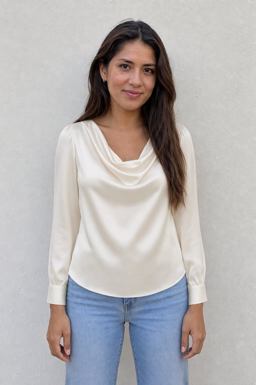 Blusa de seda