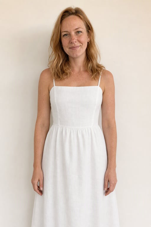 Witte zomerjurk