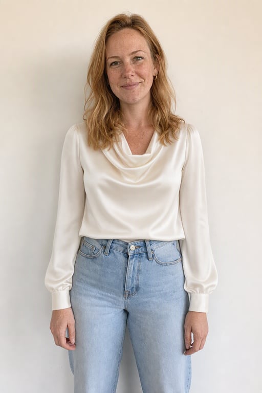 Zijden blouse