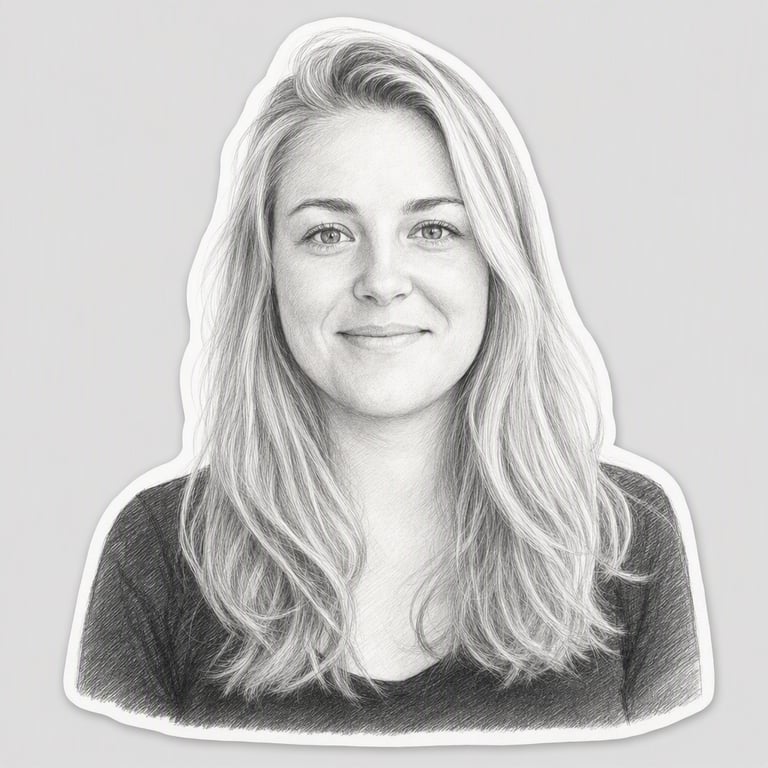 Blyanttegning: Grafitt med lett skravering