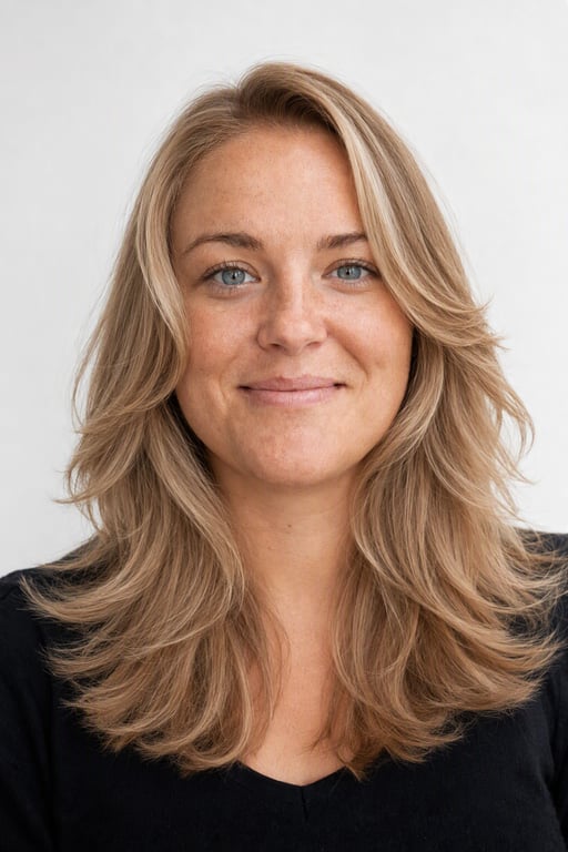 Butterfly cut: Korte ansiktslag over lang lengde, volumet havner over kjeven i stedet for på den