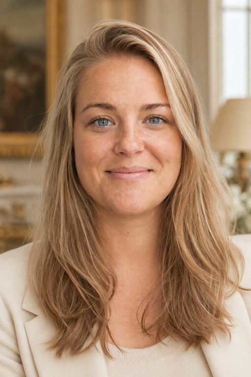 Old money: Kremfarget blazer, rolig luksus innendørs