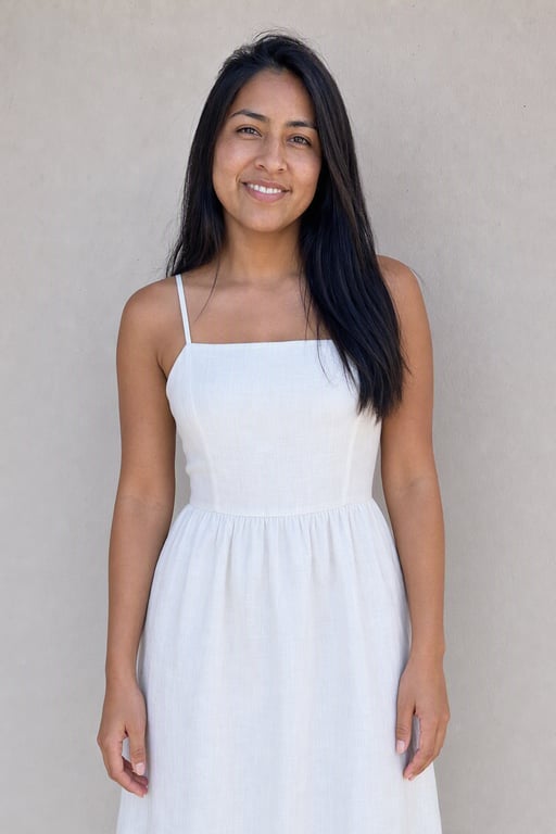 Vestido blanco veraniego