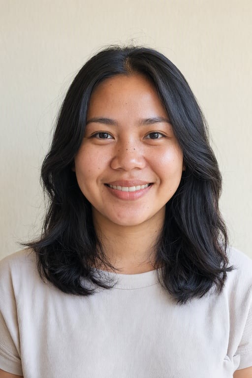 Pilipinang halos walang makeup, ang orihinal na larawan