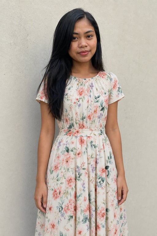Floral midi dress