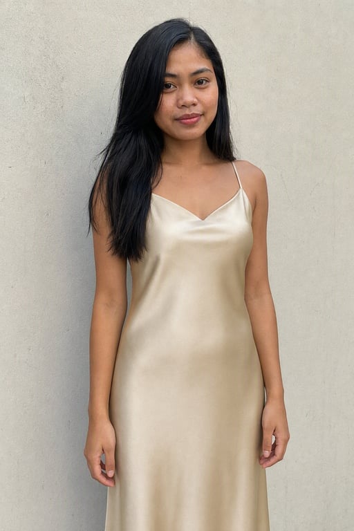 Satin slip dress