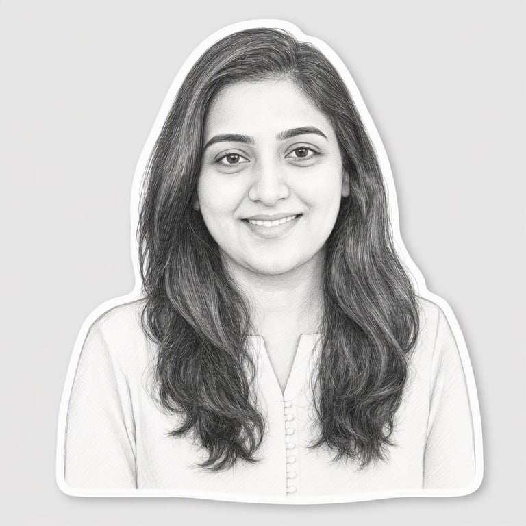 پنسل خاکہ: گریفائٹ اور ہلکی ہیچنگ