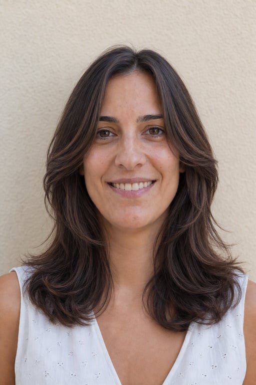 Butterfly cut: Camadas curtas à frente sobre o comprimento, muito volume no brushing