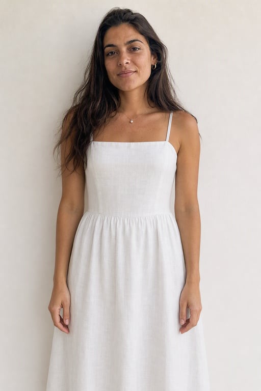 Vestido branco de verão