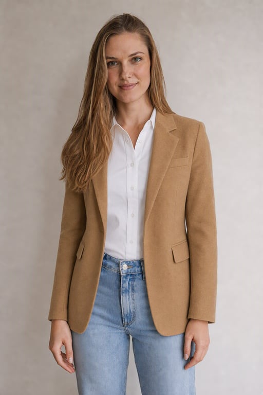 Blazer barve camel