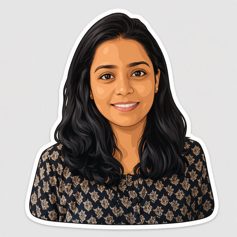 கார்ட்டூன்: தெளிவான வடிவங்கள், தட்டையான நிறம், மெல்லிய கோடு