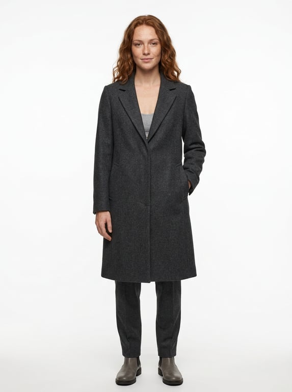 Try on wool coat with AI