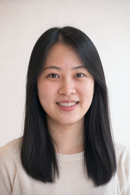 直髮: 從頭到尾筆直帶光澤，離子燙的感覺