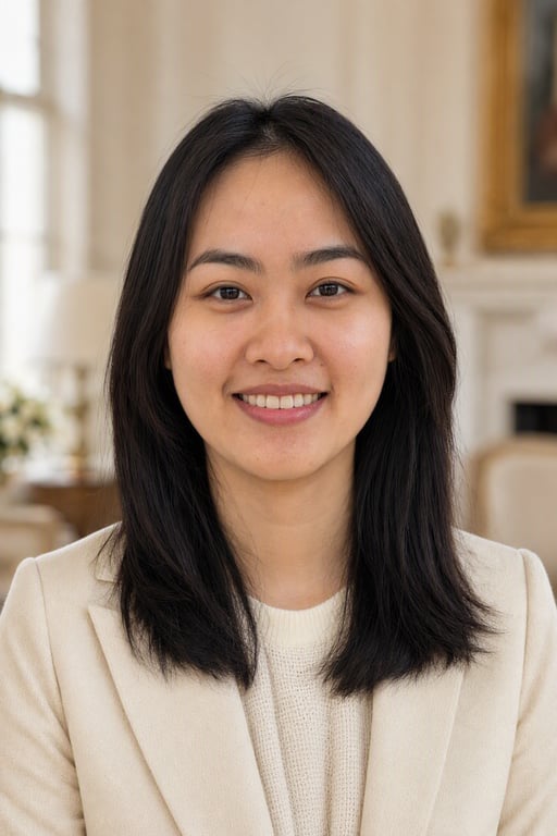 Old money: Blazer màu kem, nội thất sang trầm