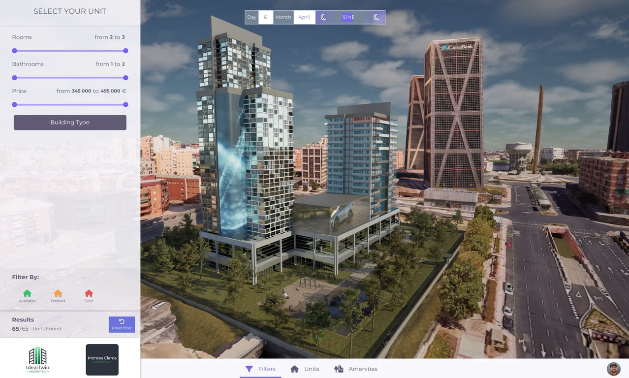 Photoreal exterior development scene