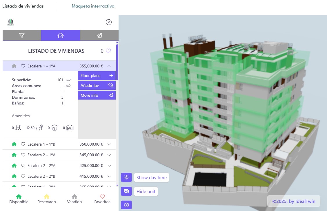 Web 3D building viewer