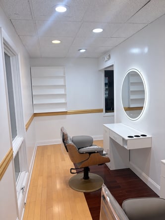 Private Salon Room with 2 Stations for One Stylist – Fairfax – $1100/Month