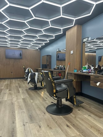Barber Chair is available for rent in a barbershop. $1000 monthly or $35 daily