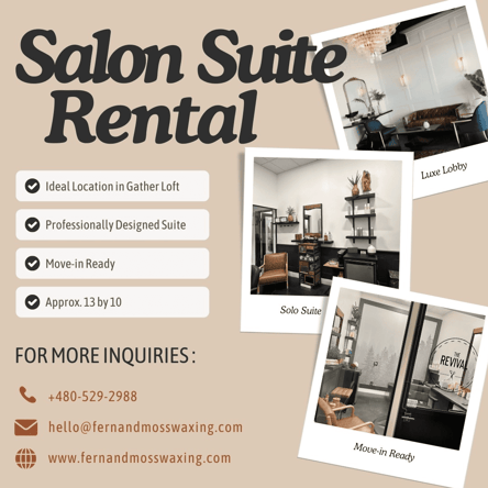 ✨ Salon Suite for Hairstylist – Available Now at The Gather Loft, Chandler ✨