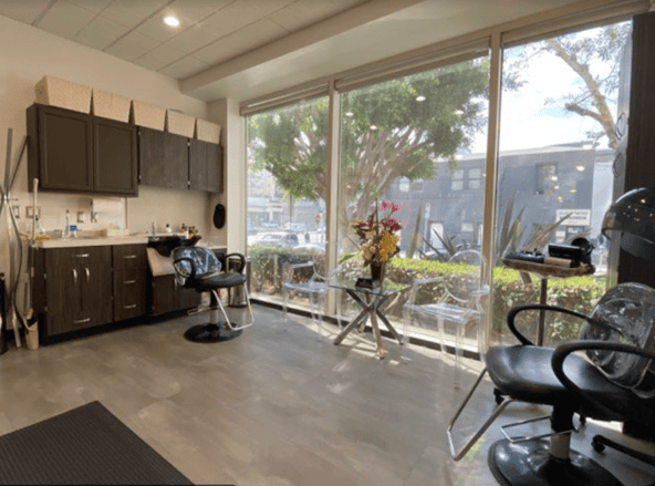Beautiful, bright corner suite at Sola Salon in Brentwood!
