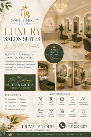 Salon Booth – Suite Rental