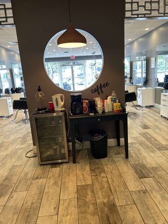 Modern and trendy chair rental salon