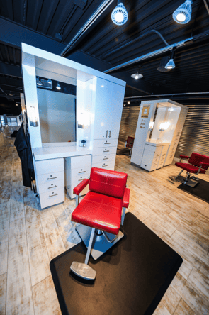 Flexible Hair Station with High Volume of Walk-In Traffic
