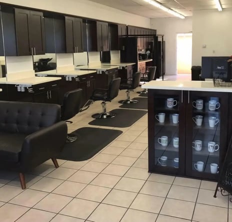 Booth Rental first week free, $800 monthly.