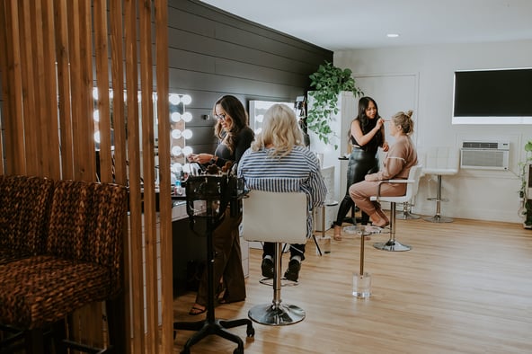 Luxury Beauty Studio Rental in Carlsbad Village l Glam Stations Available