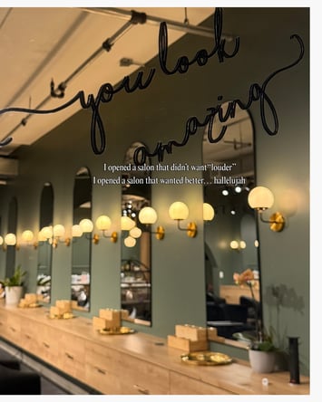 Hairstylists who want an open floor plan salon chair rental in Edina at 50th & France