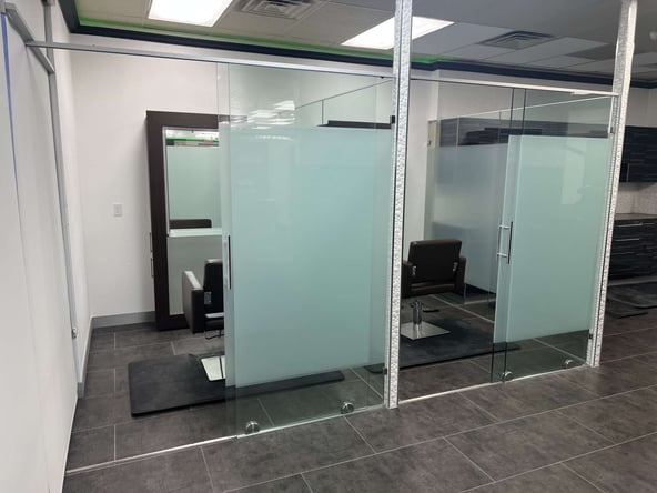 Newly reopened hair and nail salon with booths available for rent