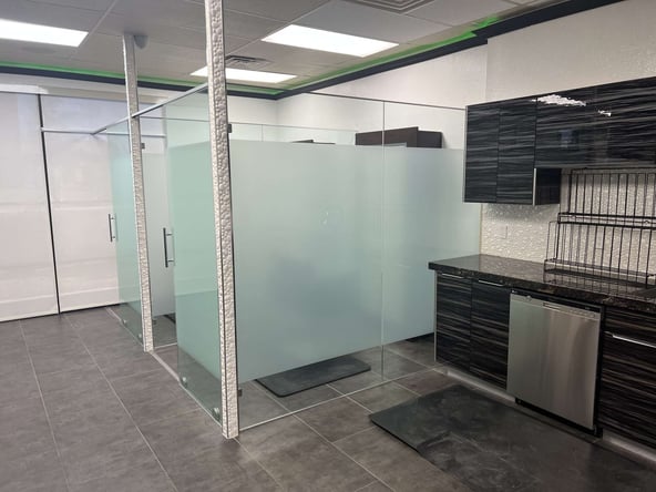 Newly reopened hair and nail salon with booths available for rent