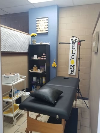 Private treatment room available Stylist stations available