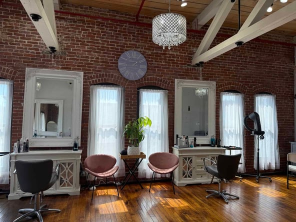 Chair Rental in Boutique Worcester Salon | Loft-Style Charm