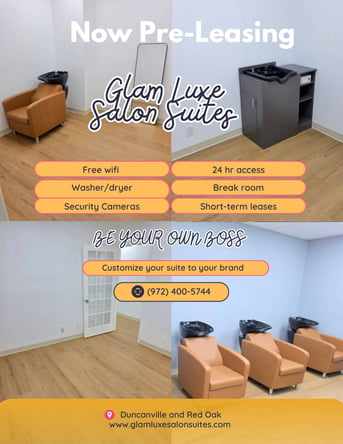 Brand New Private Salon Suites in Duncanville, Texas