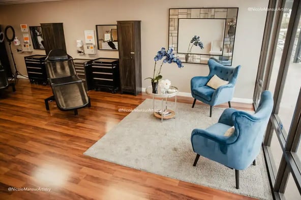Prime Huntington Beach Salon Chair for PMU, Lashes, Waxing & More! Steps from Main Beach