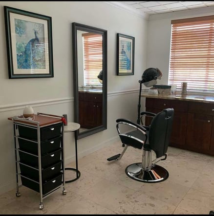 Salon suite available in a boutique salon.