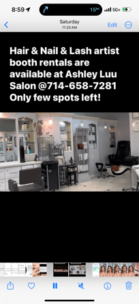 Hair/ nails/ lashes station rental