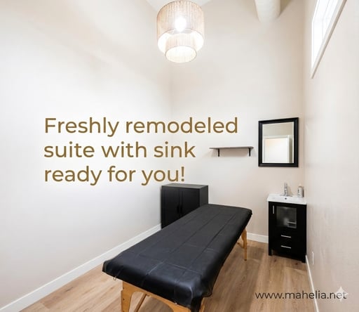 Clean, Beautiful Studio – Suite for rent – The ambiance and vibe your customers will love