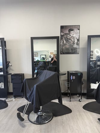 Prime booth rental opportunity at The Shampoo Bar Barbershop and Salon