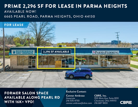 Turnkey Salon Space For Lease in Parma Heights, OH – Ready for Your Business!