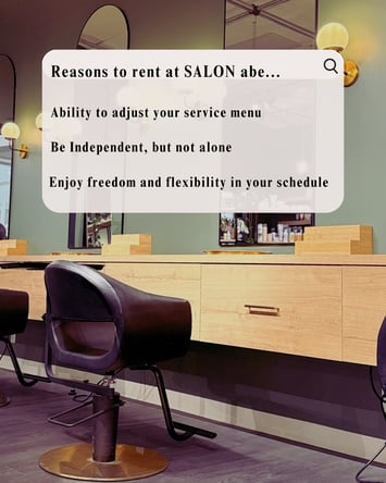 Hairstylists who want an open floor plan salon chair rental in Edina at 50th & France