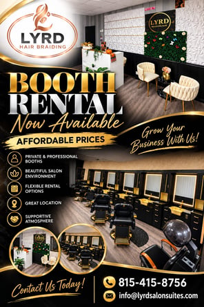 Upscale Booth Rentals in Joliet for Hair Stylists & Beauticians