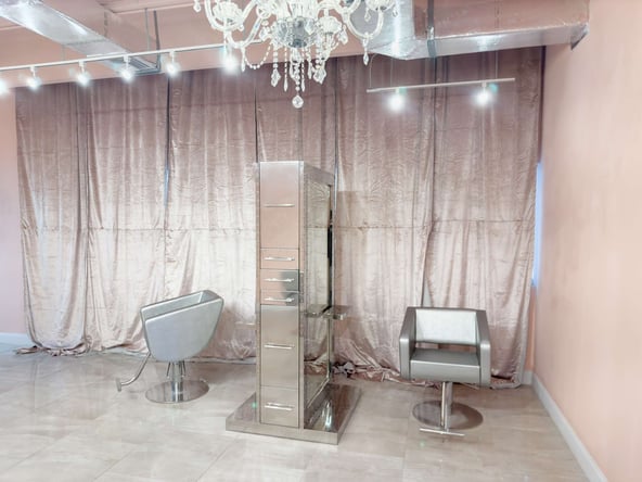 Salon Chair for rent in a beauty luxury salon